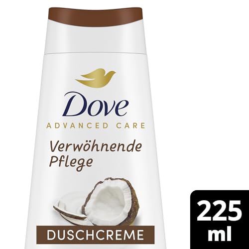 Dove Duschgel Advanced Care Duschcreme zur Pflege der Haut mit Kokosöl