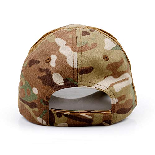 WQZYY&ASDCD Cappello Donna Uomo Punisher Skull Berretto da Baseball Tactical Summer Sunscreen Hat Camouflage Military Army Camo Airsoft Hunting Camping Fishing-Black