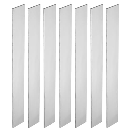 PATIKIL 7er Pack Federstahl 1095 für Messerherstellung, 12 x 1 1/2 x 1/8 Stahlblech für DIY Blankblech, professionelle und Hobbynutzung