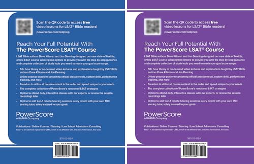 The PowerScore LSAT Bible Duology 2025-2026: Prep Strategies for Each Section of the New LSAT – Logical Reasoning and Reading Comprehension