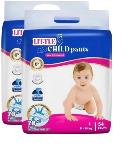 Little Child|Happy Sleep Pant Style Baby Diaper | SIZE L-108, Up ...