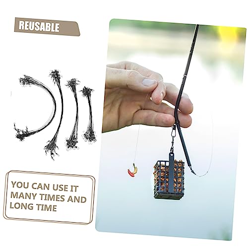 100 piezas de líderes de hilo para pesca con alambre ligero miniatura 5