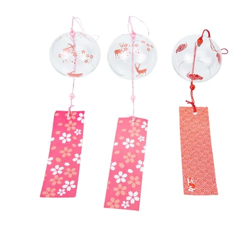 Carillon éolien décoratif pour terrasse et jardin | Cloches festives colorées TOYANDONA x2