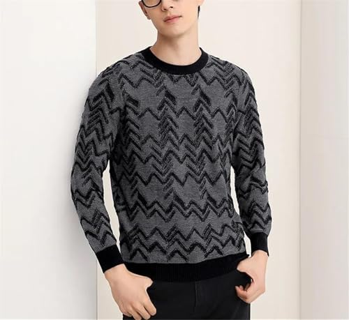 Men's Cable Knit Pullover Sweater Winter Crewneck Jumper Classic Casual Style Long Sleeve Slim Fit Knitwear Top2