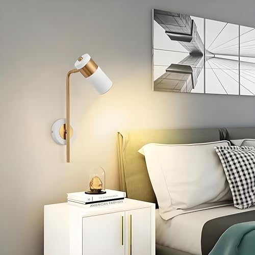 Lámpara de pared de 350 grados ajustable con tres tonos de luz para salón y pasillo 3