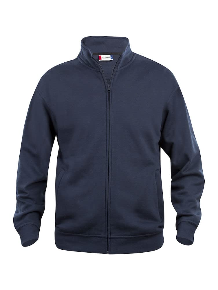 Clique - Felpa con cerniera zip bambino ragazzo Basic Cardigan Junior in poliestere con asola per auricolari in diversi colori e taglie (blu TAGLIA 3-5 ANNI 90/100)