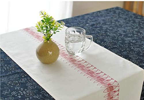 Chemin de table poisson lin coton pour décoration de repas de bord de mer - 5