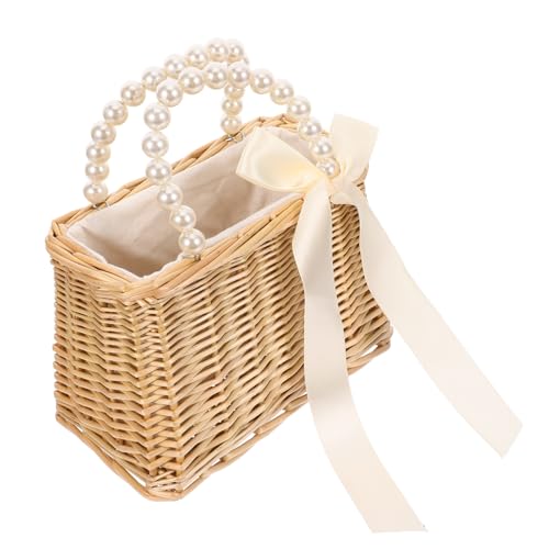 Sac à main en paille femme kaki grand format pour vacances d'été