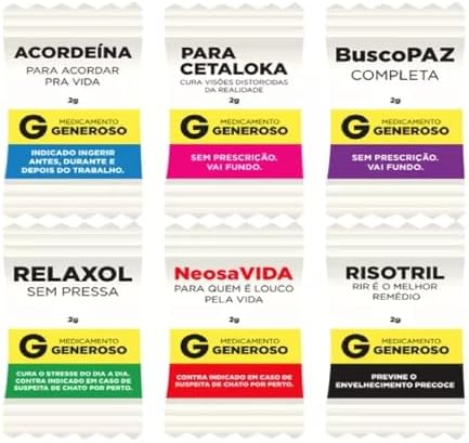 100 Balas Lembrancinha Lembrança de Festa Divertida Formatura Gen...