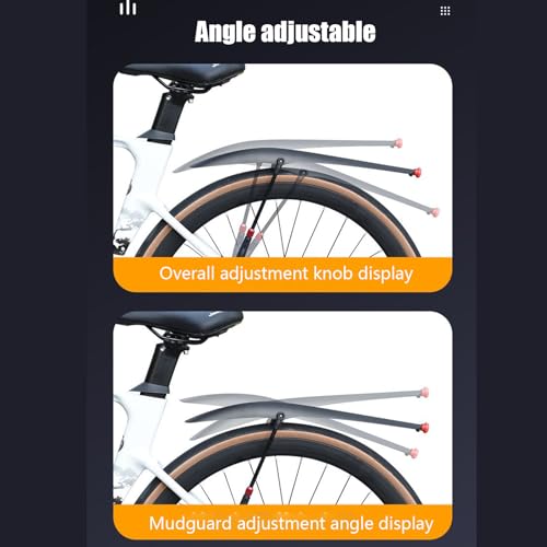 Guardabarros de bicicleta para montaña ruta y caminos húmedos kit de protección total 5