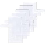 manualidades malla plastica para navidad Tamaño de lona de plástico: el tamaño es de 14,4 × 16 × 0,06 pulgadas / 365 × 402 × 1,5 mm, y está empaquetado con 5 piezas, lo que significa que obtendrá 5 bolsas de tamaño mediano después de terminar el proyecto de crochet.
