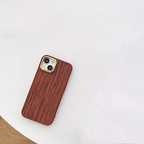 Coque en bois pour iPhone 14 Pro Max : l'élégance rétro et protection souple