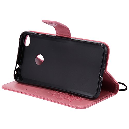 Capa para P8 Lite / P8 Lite 2017, Dfly-US Premium PU Leather em relevo Mandala Design com compartime