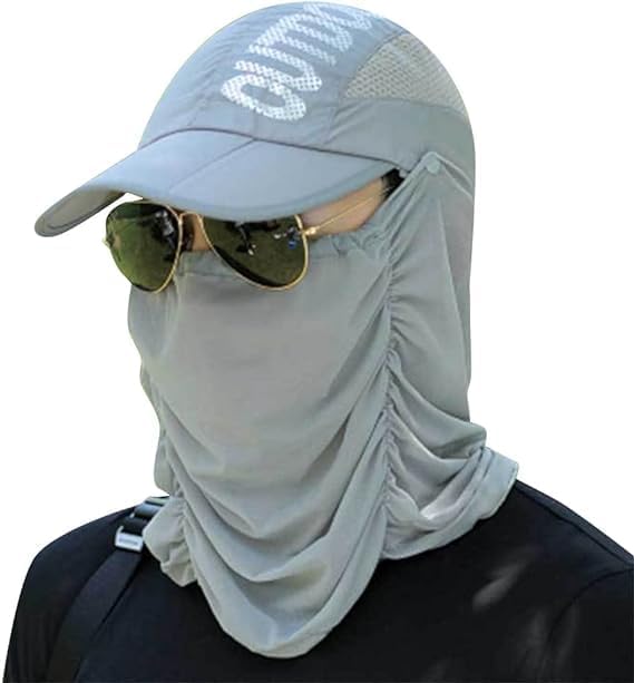 bucket hat running cap with neck flap