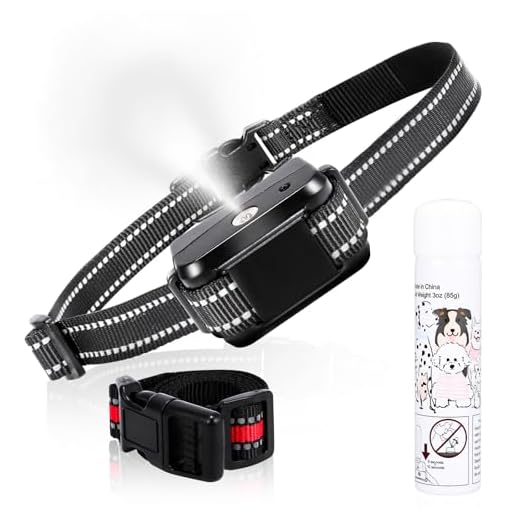 LIVELYLEAP Citronella Dog Bark Collar, Dog Barking Collar with 2 Adjustable Sensitivity and Volume of Spray [1 Citronella Spray Refill] No Shock Anti Bark Collars for Small Medium Large Dogs, Red