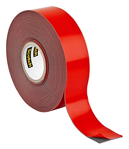 Scotch Outdoor Mounting Tape, 1-In X 175-In, Gray, Holds Up To 15 Lbs, 1-Roll (411-Medium) #TOP1