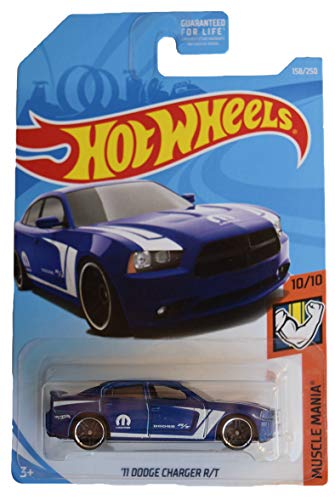 Hot Wheels Muscle Mania Dodge Charger R/T Azul miniatura 1