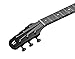 Natasha Carbon Fiber Acoustic Guitar, 38-inch Steel-string Guitarra,Durable 6-string Ultra-thin Guitar for Beginners (Black)