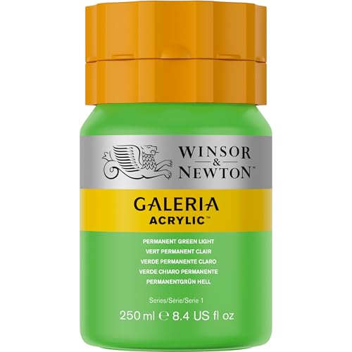 Image of Winsor & Newton Galeria Acrylic Color Tube, 250ml, Permanent Green Light