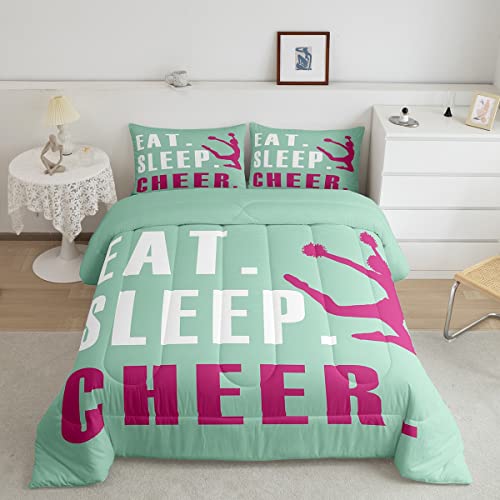 Image of Feelyou Cheer Comforter Set Queen Size 3Pcs for Kids Teens