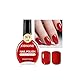 JODSONE 16,5 ml roter Nagellack großes Volumen schnell trocknender Nagellack, schnell trocknender und lang anhaltender Farbe Nail Art DIY Home Maniküre Geschenk für Frauen