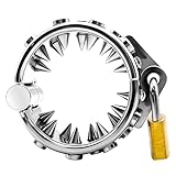 Spiked Chastity Device CBT Testicle Toys Restraints Pennis Weights Weight Weighted Cock Ring Punish Fetish Stainless Steel Ball Stretcher Male Chastity Devices BDSM Tools Sex Toy for Men Couples (S)