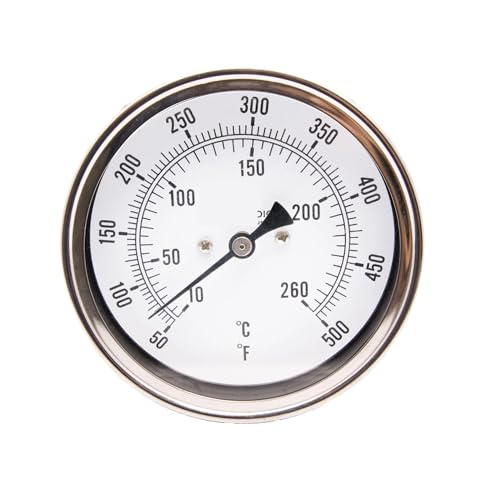 Thermomètre bimétallique doté d'un cadran de 5 pouces calibré pour un contrôle de haute précision