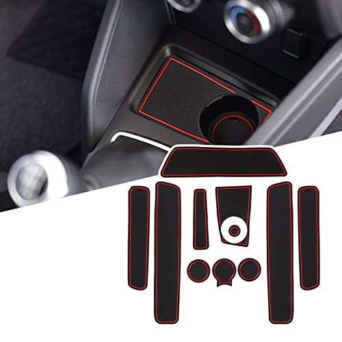 Tapis de rangement accessoires de voiture Dacia Duster rouge console