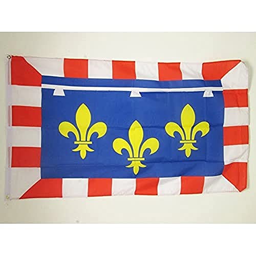 AZ FLAG, Centre Flag, 3x5 Ft, 100D Polyester French Region Of Centre Banner with Two Metal Grommets, Fade Resistant