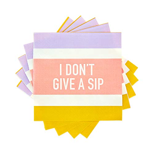 Cakewalk Cocktail-Servietten, Aufschrift"I Don't Give a Sip" Cover