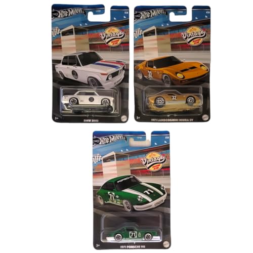 Hot Wheels 2024 Vintage Racing Club 3 Car Bundle 1:64 miniatura 1