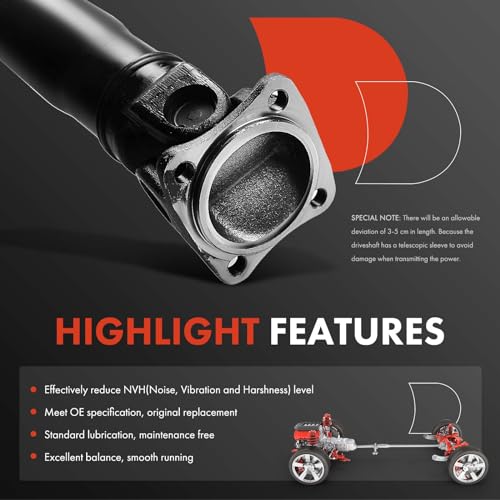 image for A-Premium Rear Complete Drive Shaft Propeller Shaft Driveshaft Assembl