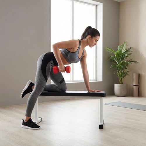 Image of Amazon Brand - Solimo Neoprene Dumbbell 4 Kg, Set of 2 (Red)