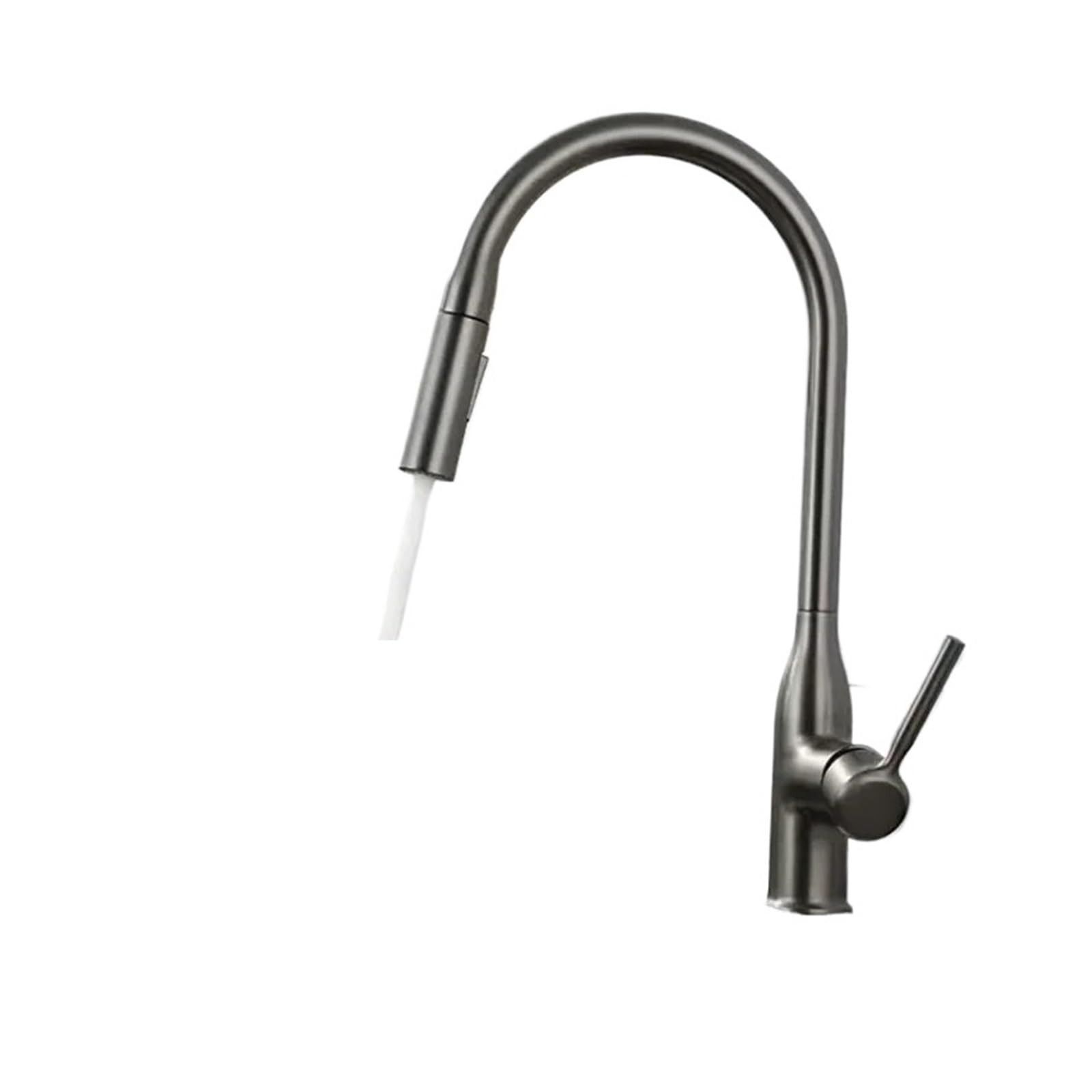 Robinet de cuisine flexible 2 en 1 en laiton chromé noir G1/2