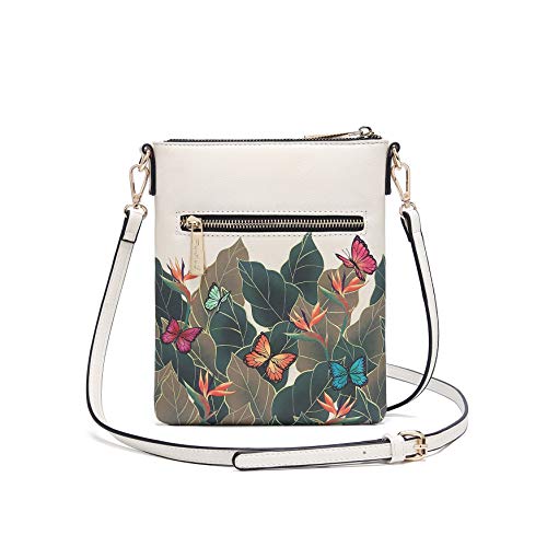 Frida Kahlo Cartoon Faux Leather Messenger Bag/Cellphone Cross Body Bag (BG/BK)2