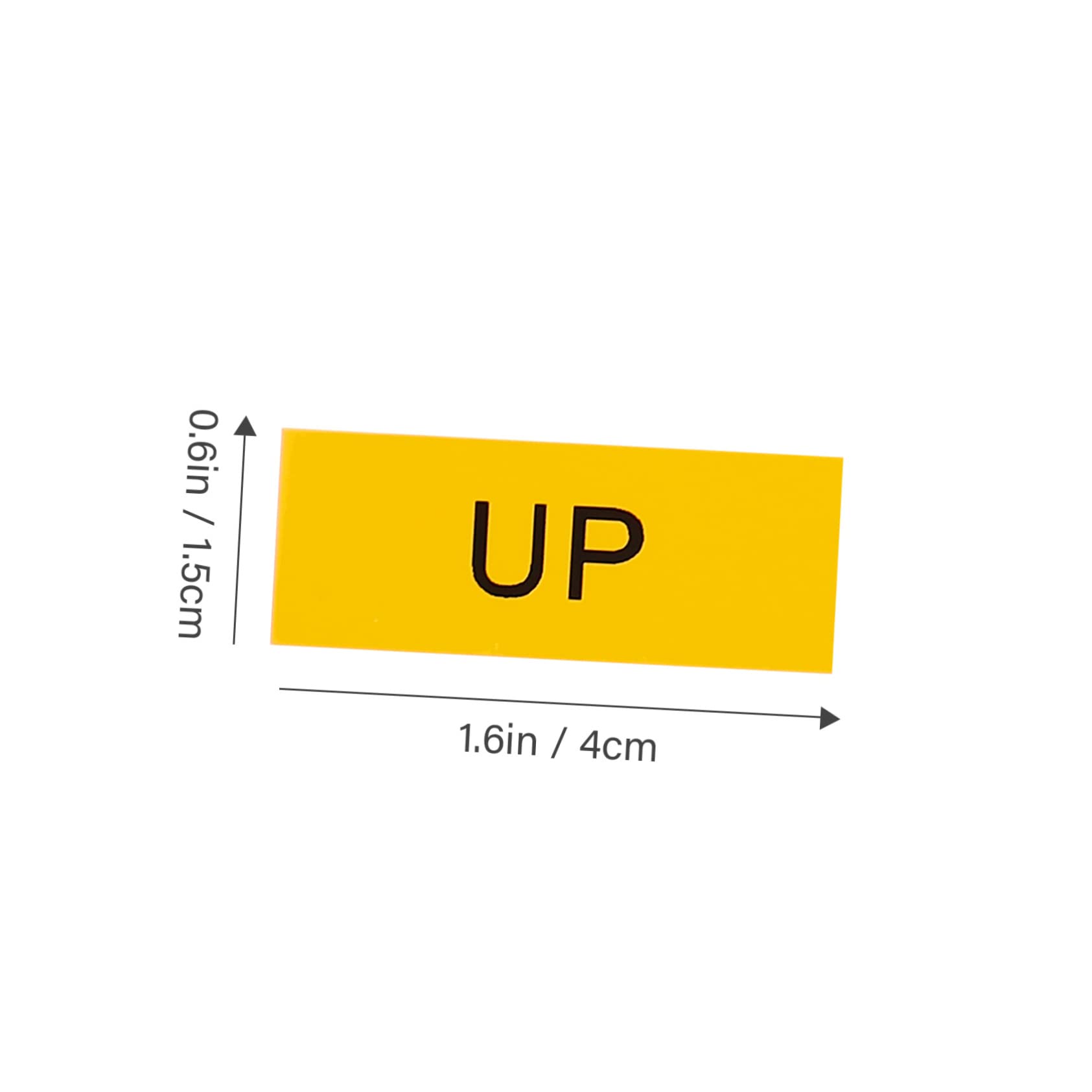 Cabilock 20pcs Sticker Warning Tape Decal Switch Accessories Electrical Toggle Label Stickers Caution Sign Safety Switches Tabs Device Machine Sticker Up Ticker Self-Adhesive Yellow