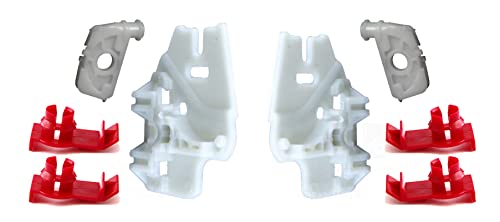 Bossmobil Fensterheber Vorne Rechts o. Vorne Links kompatibel mit BMW 3 E46 3er BMW E46 Fensterheber-Reparatursatz Reparatur Clips Reparaturset 4xClips 2xGleitbacken 2xClips 8 Teilig 51337020659