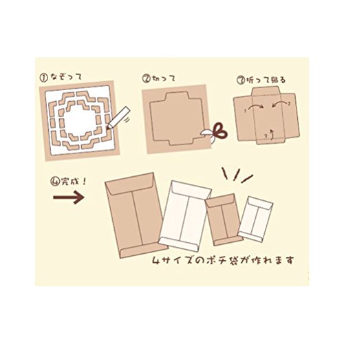 Gabarit d'enveloppe Kuretake mini pour scrapbooking et pochoir papier