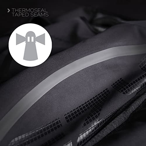 EzyDog Hundemantel Wasserdicht für Kleine, Mittelgroße und Große Hunde - Hundepullover Fleece mit Sicheren Reflexstreifen, Thermax Hundejacke - Hunderegenmantel mit Bauchschutz (XS, Schwarz)