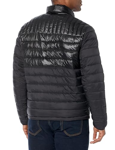 Image of Tommy Hilfiger Mens Embroidered Logo Puffer Jacket