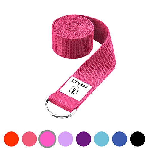 High Pulse Cinturón para yoga – Correa para yoga con hebilla – El accesorio de yoga y pilates perfecto – 100% hecho de lana (Varios tamaños)