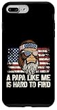 Papa Big Foot Drapeau américain drôle difficile à trouver Sasquatch Coque pour iPhone 7 Plus/8 Plus