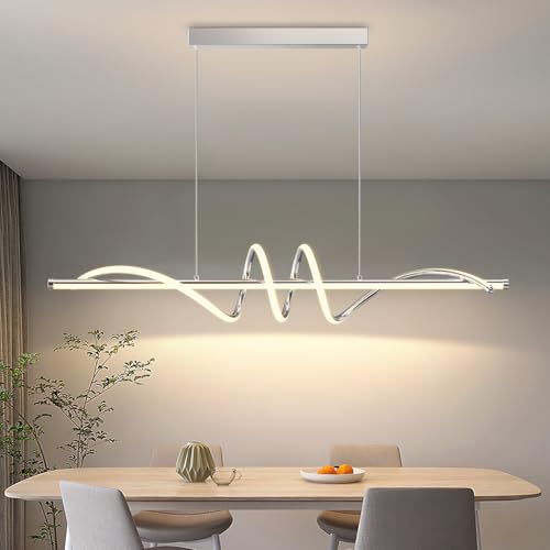 LannlKer Modern Pendant Light Kitchen Island 39in Dimmable Hanging Lamp