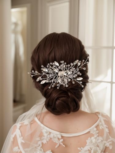 Peine de Cristal Vintage para Novia y Dama de Honor miniatura 3