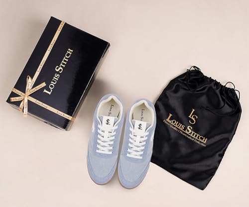 Image of LOUIS STITCH Women's Casual Lightweight Sneakers | Ortholite Cushioned Comfort | Dual-Color TPR Sole | Lightweight & Comfortable Casual Lace-Up Shoes | LSD-SNK-NBL & DNM