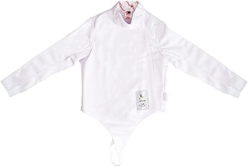 LEONARK Pantalones de esgrima, chaqueta chaleco chaleco para sable de espada de papel de aluminio, traje de uniforme de esgrima unisex