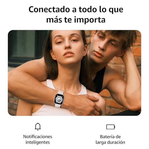 Reloj Inteligente Mujer Hombre, 1.85″ Smartwatch con Llamadas Bluetooth, 140+ Modos Deportivos Smart Watch con SpO2/Pulsómetro/Monitor de Sueño/Podómetro, Impermeable IP68 Smart Watch Para Android iOS 3