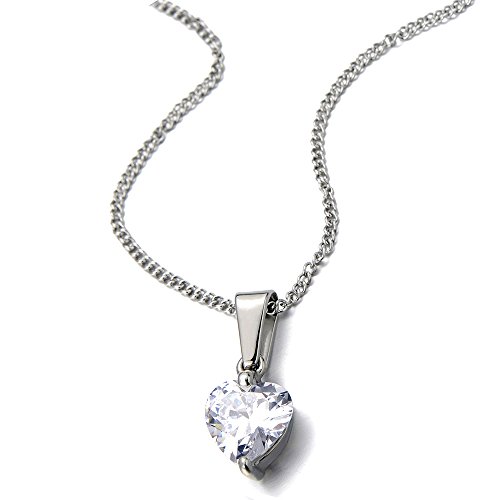 COOLSTEELANDBEYOND Lucido Cuore Zirconi CZ