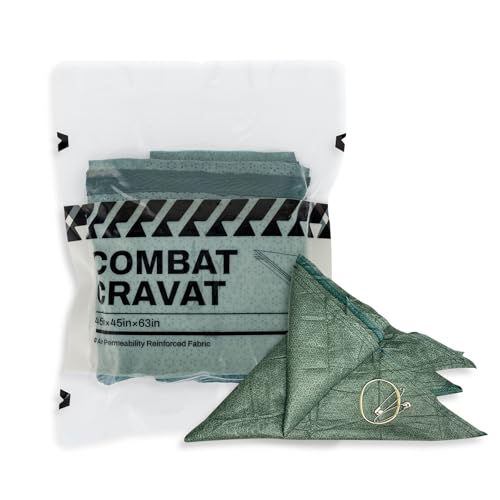 RHINO RESCUE Cravat Triangular Bandage First Aid Splint Bandaging with Safety Pins for Sprain Broken Bones Support 1 Count