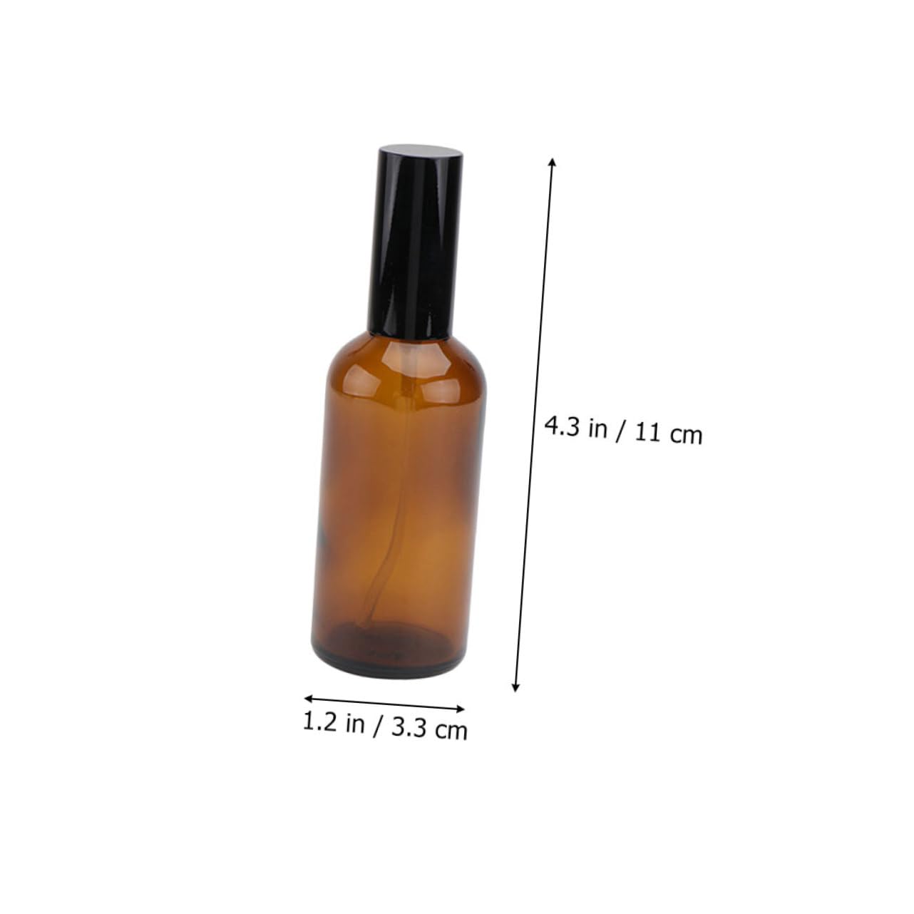 12 Stück 30ml Glas Sprühflaschen für Ätherische Öle | Braunes Glas, Wiederbefüllbar für Reise und Geschäftsreise, Robust und Kompakt